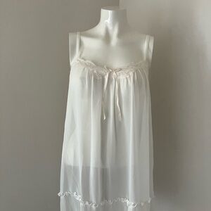 Apt. 9 Cream Sheer Lace Chemise